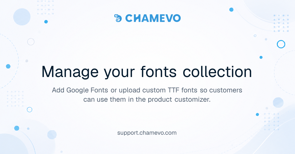 Manage your fonts collection | Chamevo Support Center